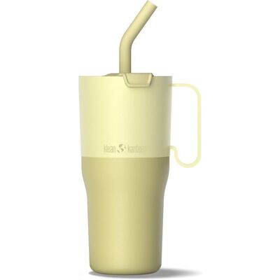 Klean Kanteen - Rise Tumbler 26 oz w/ Flip Straw Lid - Mug Wax Yellow - 26 oz (768 ml) - Publicité Klean Kanteen - Rise Tumbler 26 oz w/ Flip Straw Lid - Mug Wax Yellow - 26 oz (768 ml) - Publicité
