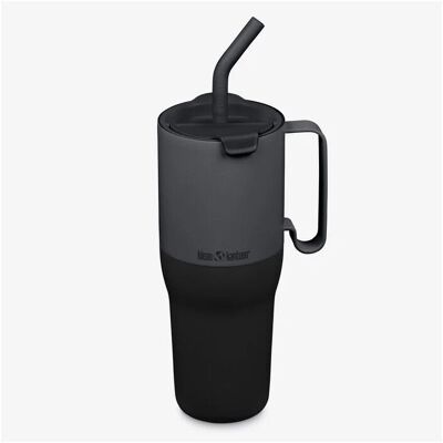 Klean Kanteen - Rise Tumbler - Flip Straw Lid - Mug Asphalt / Black - 36 oz (1065 ml) - Publicité Klean Kanteen - Rise Tumbler - Flip Straw Lid - Mug Asphalt / Black - 36 oz (1065 ml) - Publicité