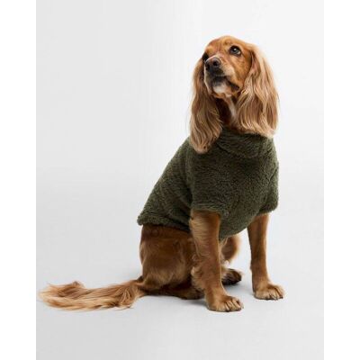Barbour - Brindle Fleece Dog Jumper - Manteau pour chien Olive - M - Publicité Barbour - Brindle Fleece Dog Jumper - Manteau pour chien Olive - M - Publicité