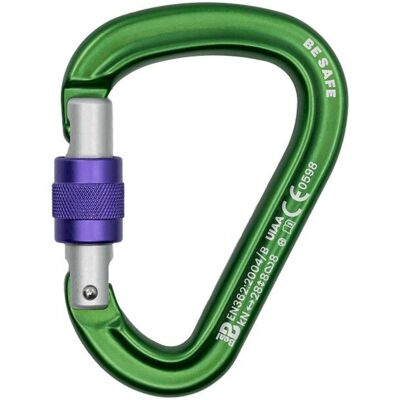 Beal - Be Safe - Mousqueton Matt Green - - Publicité Beal - Be Safe - Mousqueton Matt Green - - Publicité