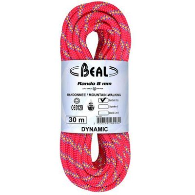 Corde d'escalade dynamique Beal Rose Rando 8MM 30M - Corde d'escalade - Publicité Corde d'escalade dynamique Beal Rose Rando 8MM 30M - Corde d'escalade - Publicité