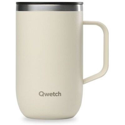 Qwetch - Mug Isotherme Inox - Mug Sable - 470 ml - Publicité Qwetch - Mug Isotherme Inox - Mug Sable - 470 ml - Publicité
