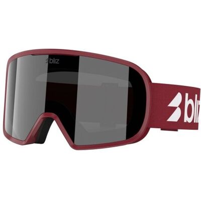 Bliz - G002 Cat 3 - Masque ski Matte Burgundy - Smoke W Silver Mirror Cat 3 - Publicité Bliz - G002 Cat 3 - Masque ski Matte Burgundy - Smoke W Silver Mirror Cat 3 - Publicité