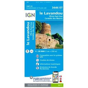 IGN - Le Lavandou / Pn De Port Cros / Corniche Des Maures - Carte topographique - Taille unique - Publicité IGN - Le Lavandou / Pn De Port Cros / Corniche Des Maures - Carte topographique - Taille unique - Publicité