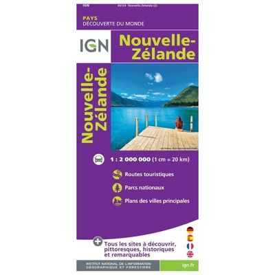 IGN - Nouvelle-Zélande - Carte topographique - Taille unique - Publicité IGN - Nouvelle-Zélande - Carte topographique - Taille unique - Publicité