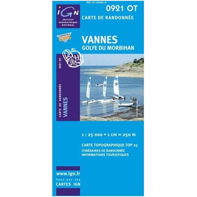 IGN - Vannes / Golfe Du Morbihan - Carte topographique - Taille unique - Publicité IGN - Vannes / Golfe Du Morbihan - Carte topographique - Taille unique - Publicité