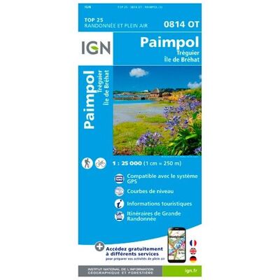 IGN - Paimpol / Tréguier / Ile De Bréhat - Carte topographique - Taille unique - Publicité IGN - Paimpol / Tréguier / Ile De Bréhat - Carte topographique - Taille unique - Publicité