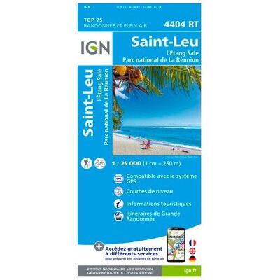 IGN - L'Etang Salé (Réunion) - Carte topographique - Taille unique - Publicité IGN - L'Etang Salé (Réunion) - Carte topographique - Taille unique - Publicité