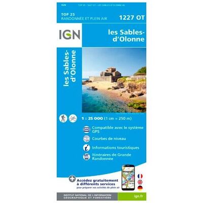 IGN - Les Sables-D'Olonne - Carte topographique - Taille unique - Publicité IGN - Les Sables-D'Olonne - Carte topographique - Taille unique - Publicité