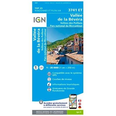IGN - Vallée De La Bévéra Et Des Paillons - Pn Du Mercantour - Carte topographique - Taille unique - Publicité IGN - Vallée De La Bévéra Et Des Paillons - Pn Du Mercantour - Carte topographique - Taille unique - Publicité