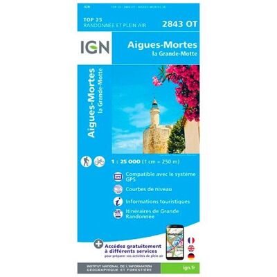 IGN - Aigues Mortes.La Grande Motte - Carte topographique - Taille unique - Publicité IGN - Aigues Mortes.La Grande Motte - Carte topographique - Taille unique - Publicité