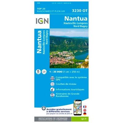 IGN - Nantua - Carte topographique - Taille unique - Publicité IGN - Nantua - Carte topographique - Taille unique - Publicité