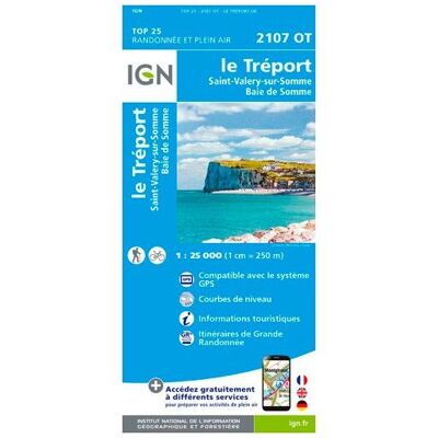 IGN - Le Tréport.St-Valery-Sur-Somme.Baie De Somme - Carte topographique - Taille unique - Publicité IGN - Le Tréport.St-Valery-Sur-Somme.Baie De Somme - Carte topographique - Taille unique - Publicité