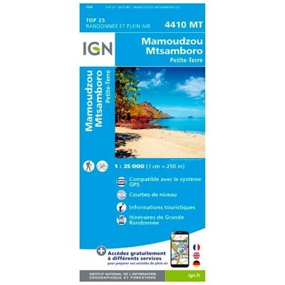 IGN - Ile De Mayotte Mamoudzou - Carte topographique - Taille unique - Publicité IGN - Ile De Mayotte Mamoudzou - Carte topographique - Taille unique - Publicité