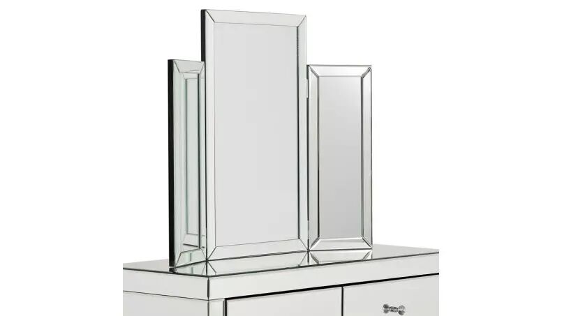 meubles moss Miroir triptyque pour coiffeuse - Leila 80x60