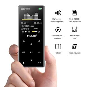 TOMTOP RUIZU D29 BT Lecteur MP3 Portable Musique Vidéo L1.8 pouces Écran TFT 8G - Publicité
