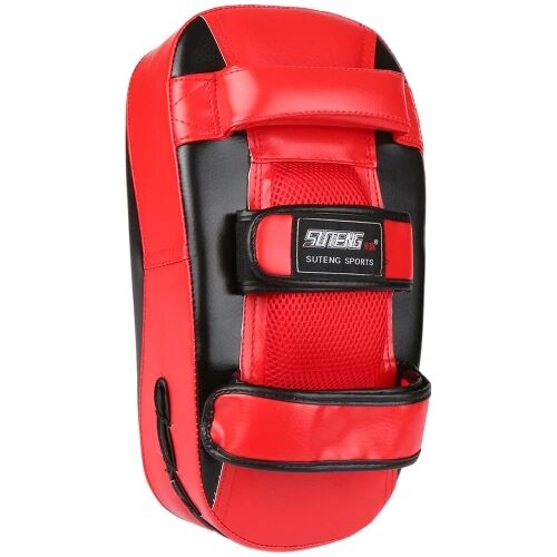 TOMTOP Gant de boxe Kick Boxing Muay Thai Punching Pad Curved Strike Shield Boxe Training Mitt Punching Pad Outdoor Sports Mitten Boxing Practice Equipment Boxing Pad Arc Pad for Men and Women