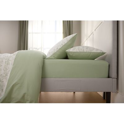 Drap Housse Percale de coton Emma 90x200 - Vert - Publicité Drap Housse Percale de coton Emma 90x200 - Vert - Publicité