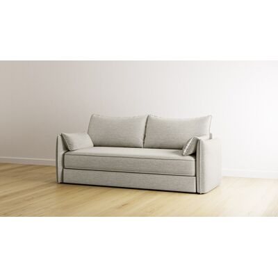 Canapé Convertible Emma Original 140x190 - Gris Clair - Publicité Canapé Convertible Emma Original 140x190 - Gris Clair - Publicité
