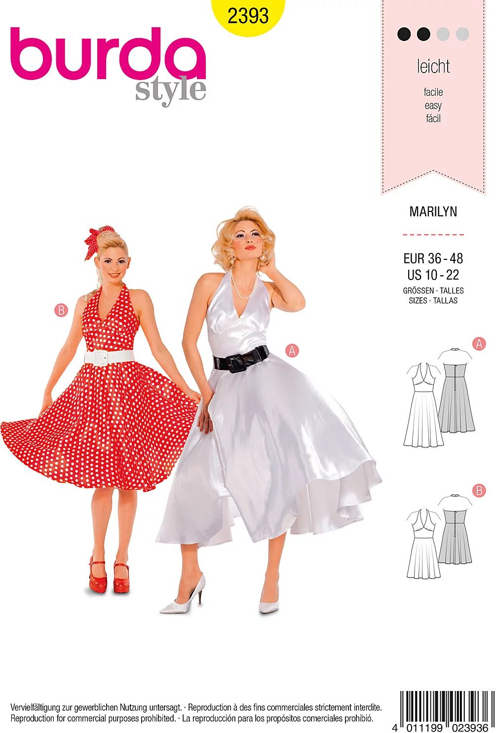 Patron burda 2393 robe Marilyn