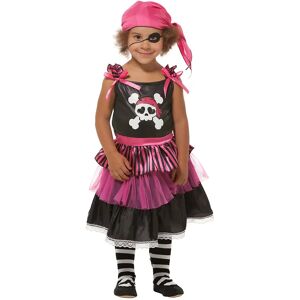 buttinette Costume pirate pour enfants, rose vif/noir rose - Publicité