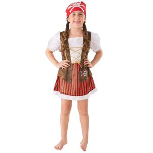 buttinette Robe de pirate pour enfants, marron/rouge rouge - Publicité