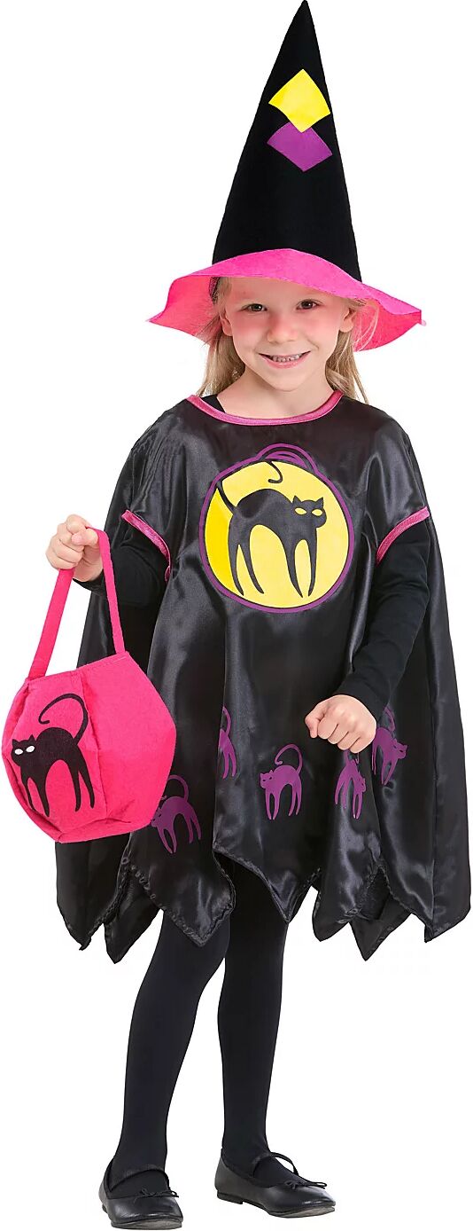 buttinette Poncho pour enfant chat de Halloween noir