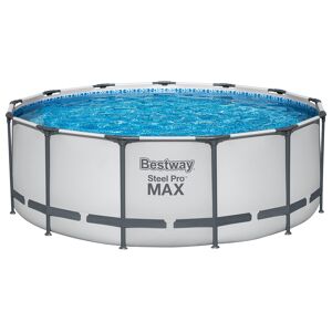 Bestway Kit de piscine complet Steel Pro MAX™ Frame Pool, avec pompe de filtration, Ø 396 x 122 cm - Publicité