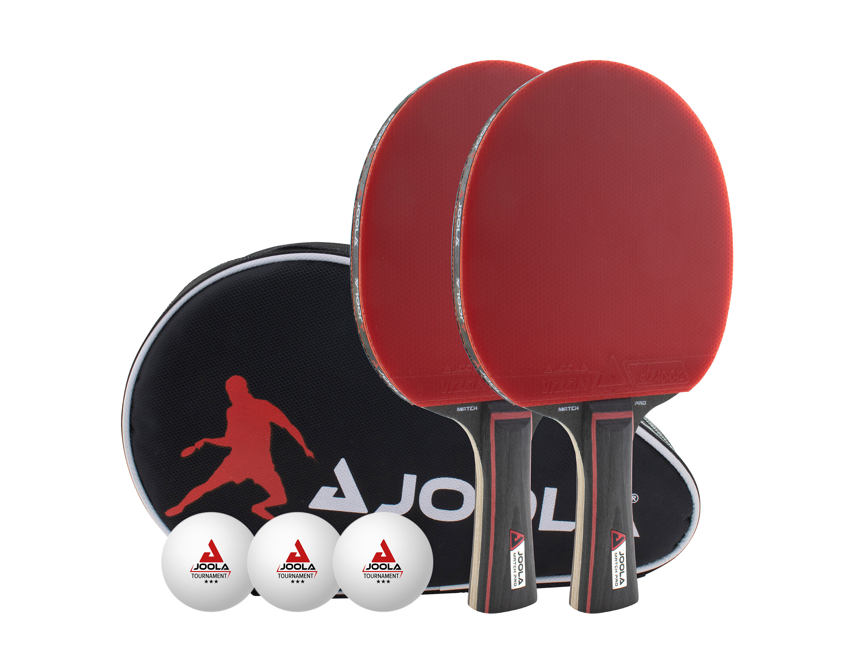 JOOLA Set de tennis de table DUO PRO 2 raquettes + 3 balles