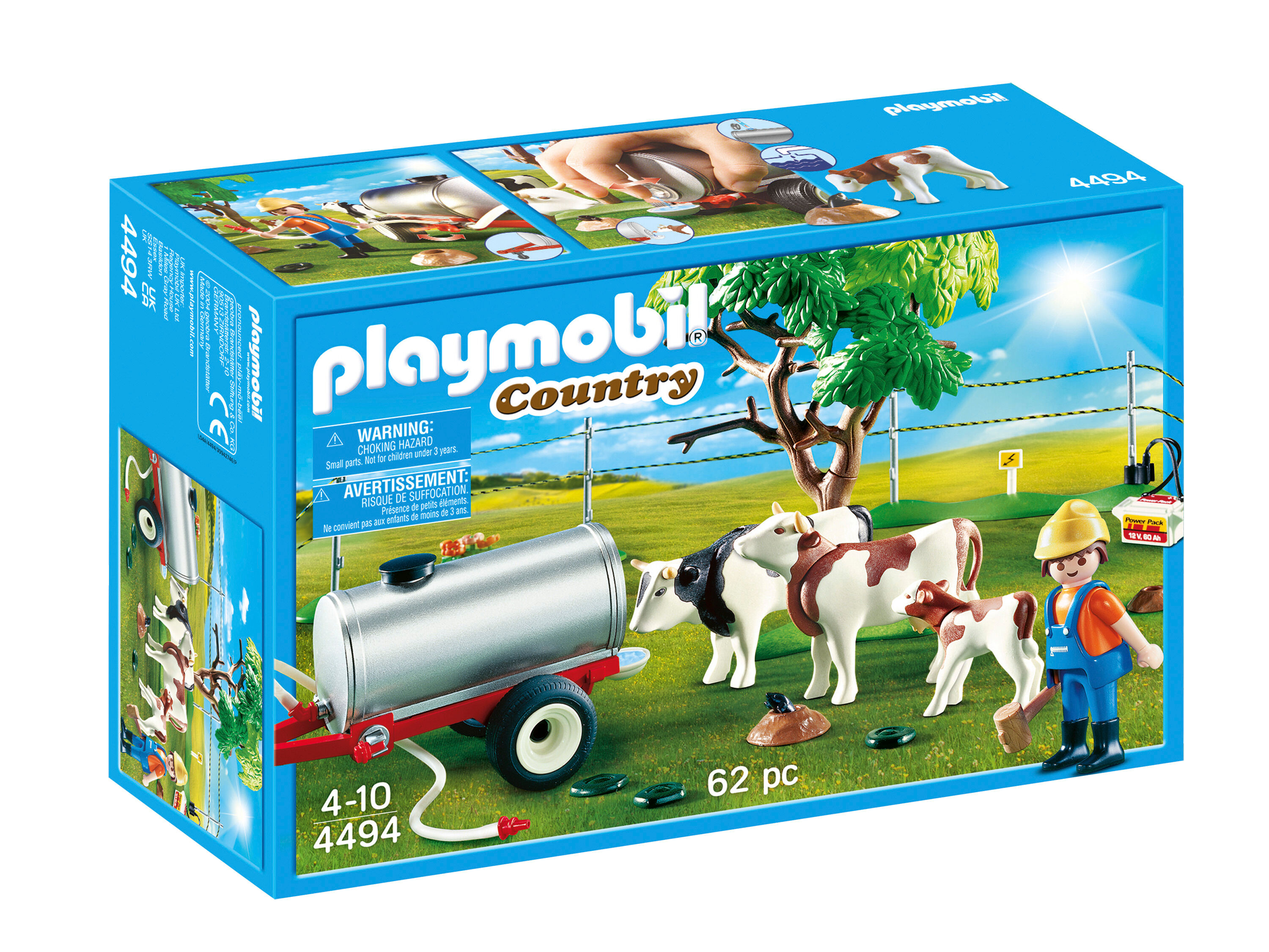 Playmobil Set de jeu  (Pâturage à vaches avec abreuvoir)