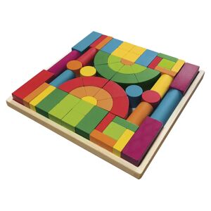 Playtive Jouet Montessori en bois (blocs à empiler, 59 pièces)