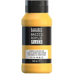 Winsor & Newton, Peinture loisirs créatifs, Basics fluid 118ml cadmium yellow deep hue row 163 (118 ml) - Publicité Winsor & Newton, Peinture loisirs créatifs, Basics fluid 118ml cadmium yellow deep hue row 163 (118 ml) - Publicité