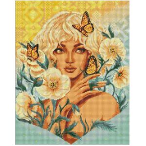 Ideyka Diamantmosaik - Mädchen mit Schmetterlingen - Publicité Ideyka Diamantmosaik - Mädchen mit Schmetterlingen - Publicité