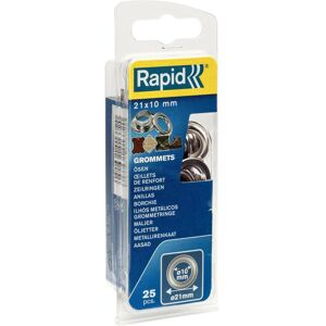 Rapid OEillets avec anneau 10x21mm 25 pièces + outil d'insertion, Accessoires de couture, Argent - Publicité Rapid OEillets avec anneau 10x21mm 25 pièces + outil d'insertion, Accessoires de couture, Argent - Publicité