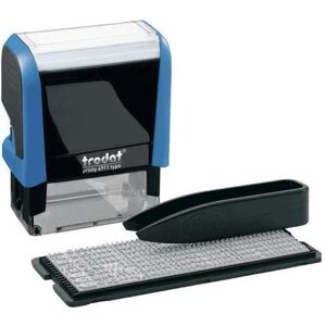Trodat, Tampon encreur, Textstempel 4911/DB Typo Printy 54 mm x 69 mm Blau - Publicité Trodat, Tampon encreur, Textstempel 4911/DB Typo Printy 54 mm x 69 mm Blau - Publicité