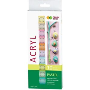 Happy Color, Peinture loisirs créatifs, Acrylfarben 12 ml 10 Farben Pastell (12 ml) - Publicité Happy Color, Peinture loisirs créatifs, Acrylfarben 12 ml 10 Farben Pastell (12 ml) - Publicité