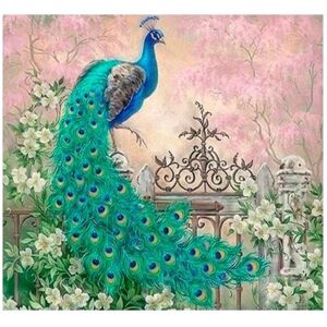 Norimpex 5D-Diamantmosaik - Pfau 40x30cm - Publicité Norimpex 5D-Diamantmosaik - Pfau 40x30cm - Publicité