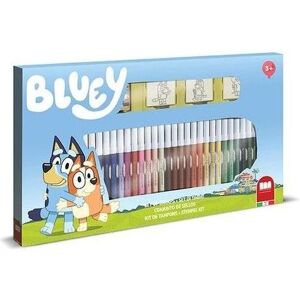Dante, Tampon encreur, Bluey – Stempel und Marker - Publicité Dante, Tampon encreur, Bluey – Stempel und Marker - Publicité