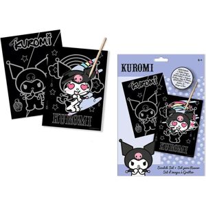 Kids Licensing Hello Kitty Kuromi Scratch stationery set - Publicité Kids Licensing Hello Kitty Kuromi Scratch stationery set - Publicité