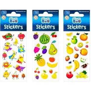 Sticker Boo, Autocollants, Feuille d'autocollants Fruits - Publicité Sticker Boo, Autocollants, Feuille d'autocollants Fruits - Publicité