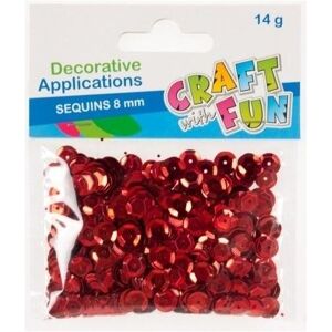 Craft with Fun Metallische Pailletten 8 mm rot - Publicité Craft with Fun Metallische Pailletten 8 mm rot - Publicité