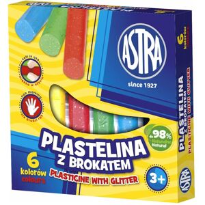 Astra, Modelage, Plastilin mit Glitzer, 6 Farben - Publicité Astra, Modelage, Plastilin mit Glitzer, 6 Farben - Publicité