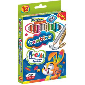 Crayons BAMBINO, 12 couleurs - Publicité Crayons BAMBINO, 12 couleurs - Publicité