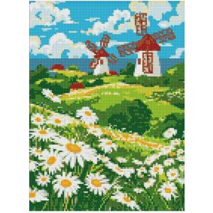 Ideyka Diamantmosaik ohne Rahmen - Feld der Gänseblümchen - Publicité Ideyka Diamantmosaik ohne Rahmen - Feld der Gänseblümchen - Publicité