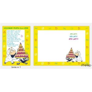 Stamp, Tampon encreur, Smile B6 carte + enveloppe modèle n° 07 anniversaire - Publicité Stamp, Tampon encreur, Smile B6 carte + enveloppe modèle n° 07 anniversaire - Publicité
