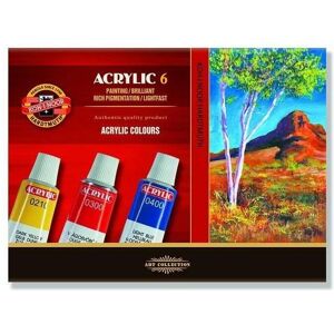 Koh-i-Noor, Peinture loisirs créatifs, Peinture acrylique 6 couleurs 16ml (16 ml) - Publicité Koh-i-Noor, Peinture loisirs créatifs, Peinture acrylique 6 couleurs 16ml (16 ml) - Publicité