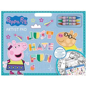 Peppa Pig - Artist Pad - Feuille de Stickers - 3 Crayons - Coffret d'Art - Publicité Peppa Pig - Artist Pad - Feuille de Stickers - 3 Crayons - Coffret d'Art - Publicité