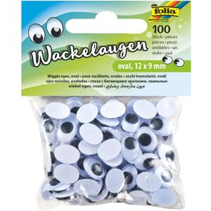 Folia, Tampon encreur, Yeux vacillants ovale D12mm - Publicité Folia, Tampon encreur, Yeux vacillants ovale D12mm - Publicité