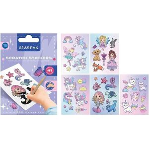 Starpak, Autocollants, Autocollants à gratter pour filles (41 Autocollants) - Publicité Starpak, Autocollants, Autocollants à gratter pour filles (41 Autocollants) - Publicité