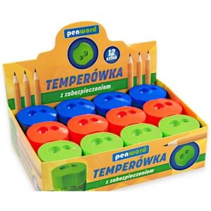 Penword, Taille-crayons, Doppelspitzer mit Behälter (12 Stück) - Publicité Penword, Taille-crayons, Doppelspitzer mit Behälter (12 Stück) - Publicité